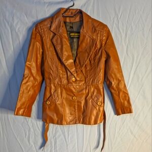 Vintage Leather Jacket Women's S